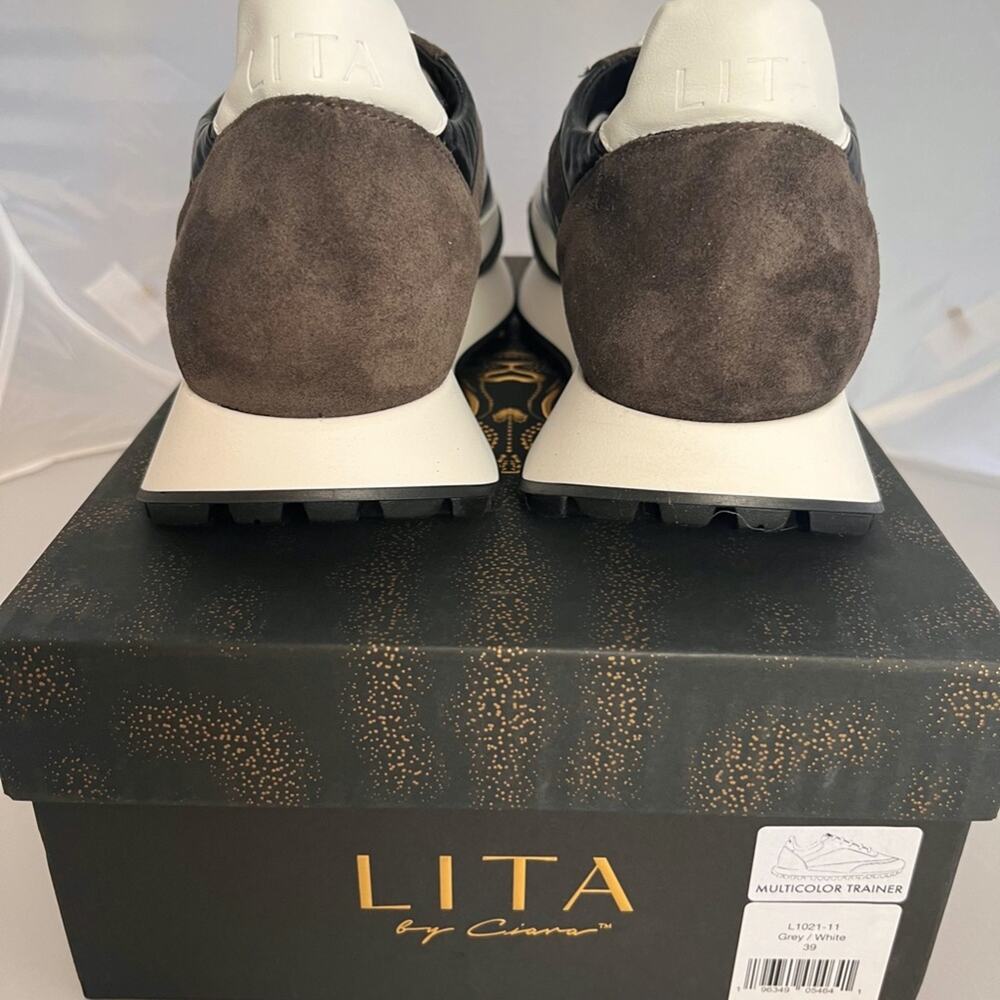 NIB LITA by Ciara Women's Italian Leather Multicolor Trainer Sneakers, Shoes - Picture 6 of 15